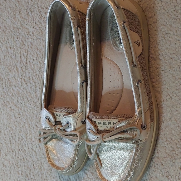 Sperry Top Sider Gold Boat Shoes, size 8.5 - Picture 5 of 6